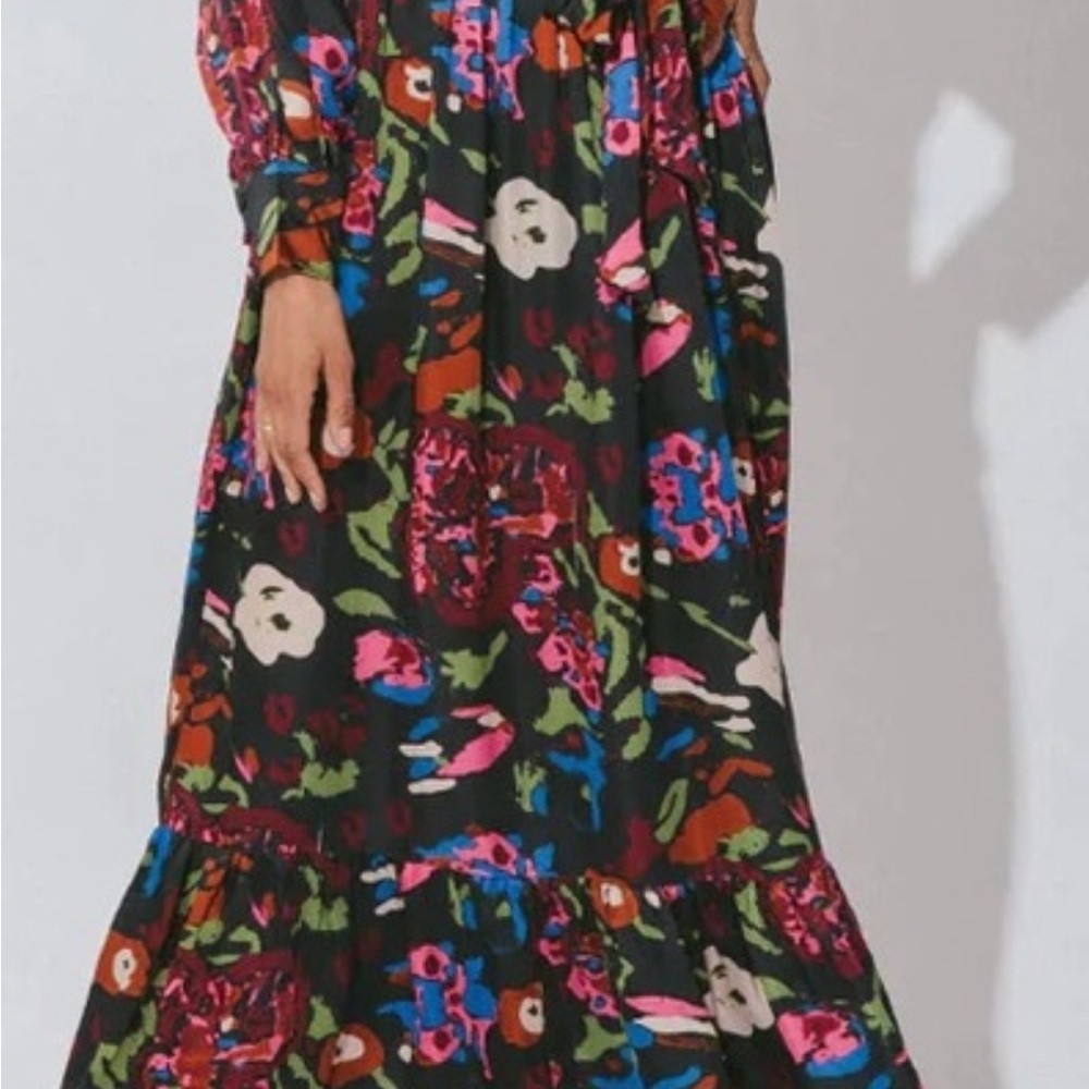 Floral Long Sleeve Maxi Dress